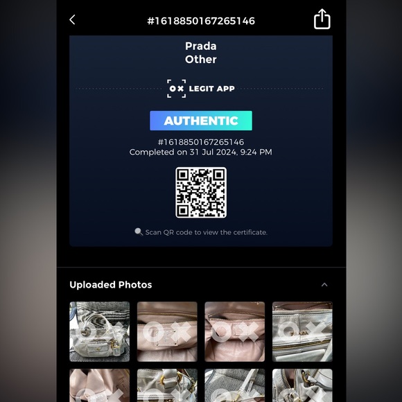 Authentic Prada Vitello Shine Baulleto Bag- Used Condition As Is - with COA - Picture 7 of 17